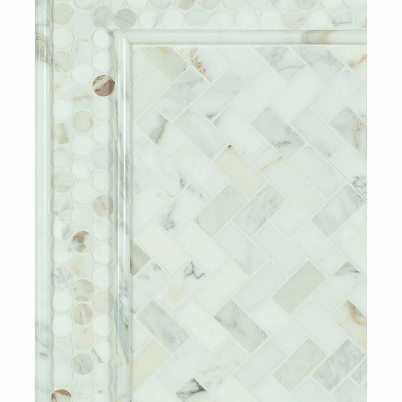 Coupon π Oracle Tile And Stone Calacatta Gold Italian Calcutta Marble Honed Bullnose Liner, 0.75"x12" π - Image 3
