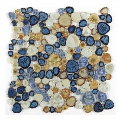Buy ⌛ Fancy Decorative Mosaic Growing Blue 11.50 X 11.50 🔥