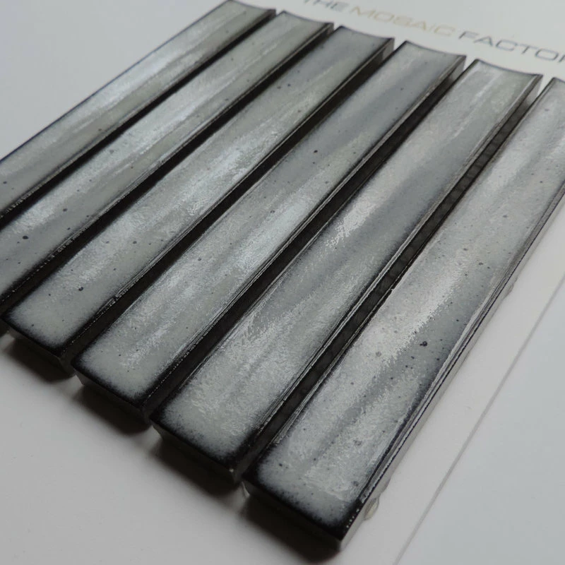 Top 10 โ The Mosaic Factory Glazed Porcelain Mosaic Tile Sheet Sevilla 6"x1" Finger Glossy Gray, Sample ๐ - Image 7