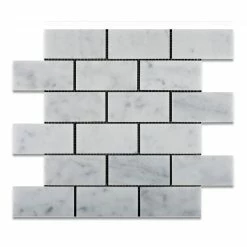 Top 10 🔥 Tiles R Us Carrara White Marble Honed Subway Brick Mosaic Tile, 12"x12" Sheet ✨