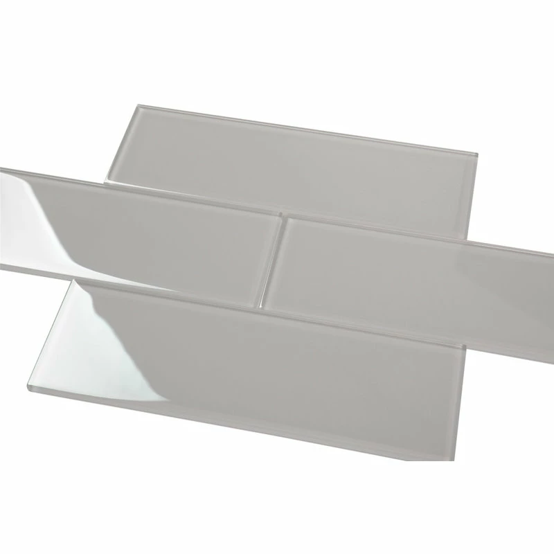 Wholesale 💯 Giorbello 4"x12" Glass Subway Collection, Light Gray 😀 - Image 3