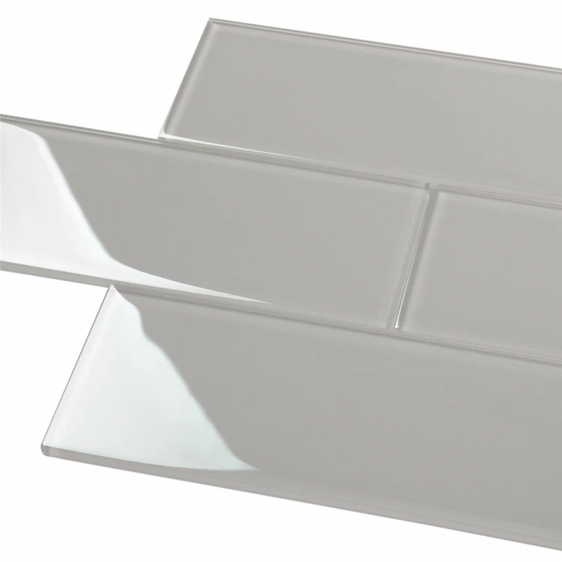 Wholesale 💯 Giorbello 4"x12" Glass Subway Collection, Light Gray 😀
