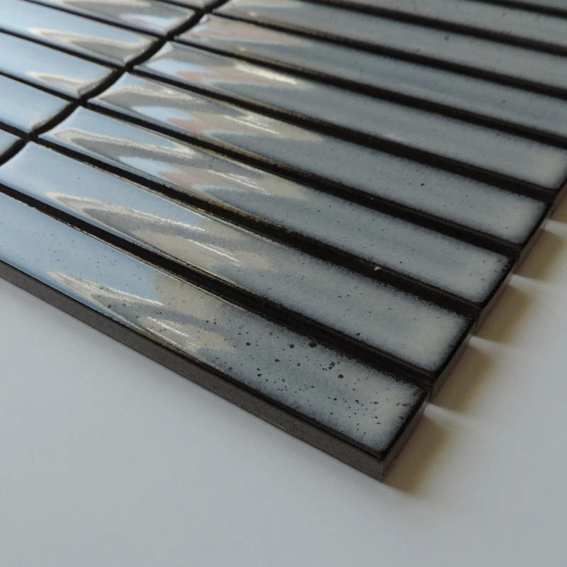 Top 10 โ The Mosaic Factory Glazed Porcelain Mosaic Tile Sheet Sevilla 6"x1" Finger Glossy Gray, Sample ๐ - Image 2