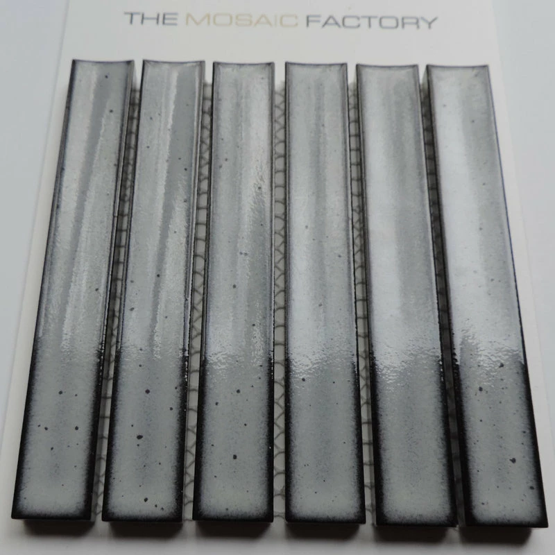 Top 10 โ The Mosaic Factory Glazed Porcelain Mosaic Tile Sheet Sevilla 6"x1" Finger Glossy Gray, Sample ๐ - Image 8