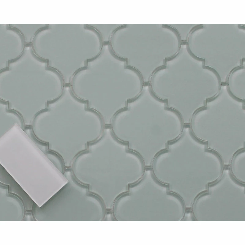 Wholesale ๐ Rocky Point Tile Co Ice Age Arabesque Glass Mosaic Tile, 12"x12" ๐คฉ - Image 2
