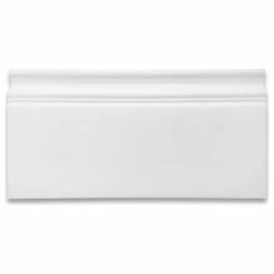Hot Sale 🧨 Stone Center Online Thassos White Marble 6x12 👗 Skirting Baseboard Trim Molding Honed, 1 Piece 🧨