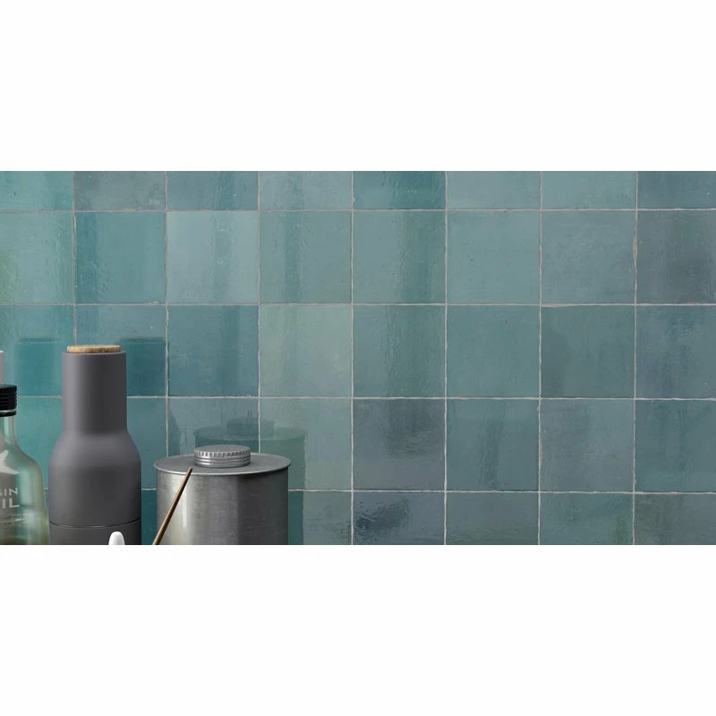 Top 10 โค๏ธ Rocky Point Tile Co Mestizaje Zellige 5 X 5 Ceramic Tiles - Turques, 9 Sq Ft ๐งจ - Image 6