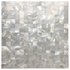 Buy ๐คฉ Art3d LLC ๐ฉ Mother Of Pearl Mosaic Square Tile, Seamless Splice, White, Set Of 10 ๐ฅฐ