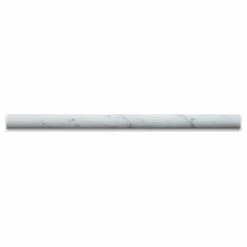 Best deal ⌛ Tiles R Us Carrara Marble 3/4X12 Polished Bullnose Pencil Liner Trim, Box Of 5 Ln. Ft. ❤️