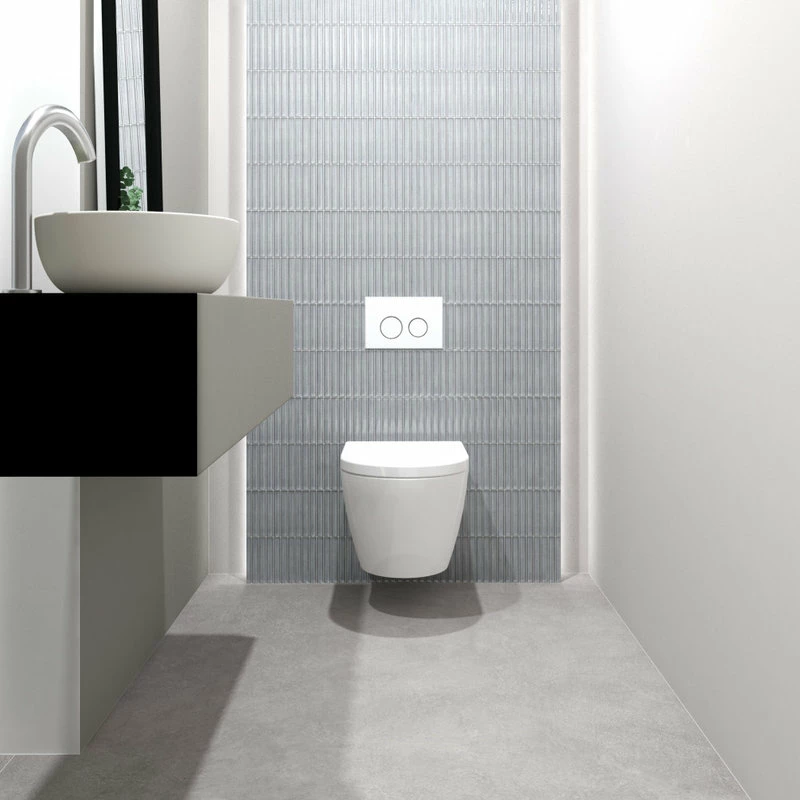 Top 10 โ The Mosaic Factory Glazed Porcelain Mosaic Tile Sheet Sevilla 6"x1" Finger Glossy Gray, Sample ๐ - Image 5