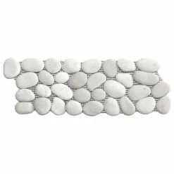 Wholesale 🧨 Faber Cnk Stone White Pebble Tile Border 🥰