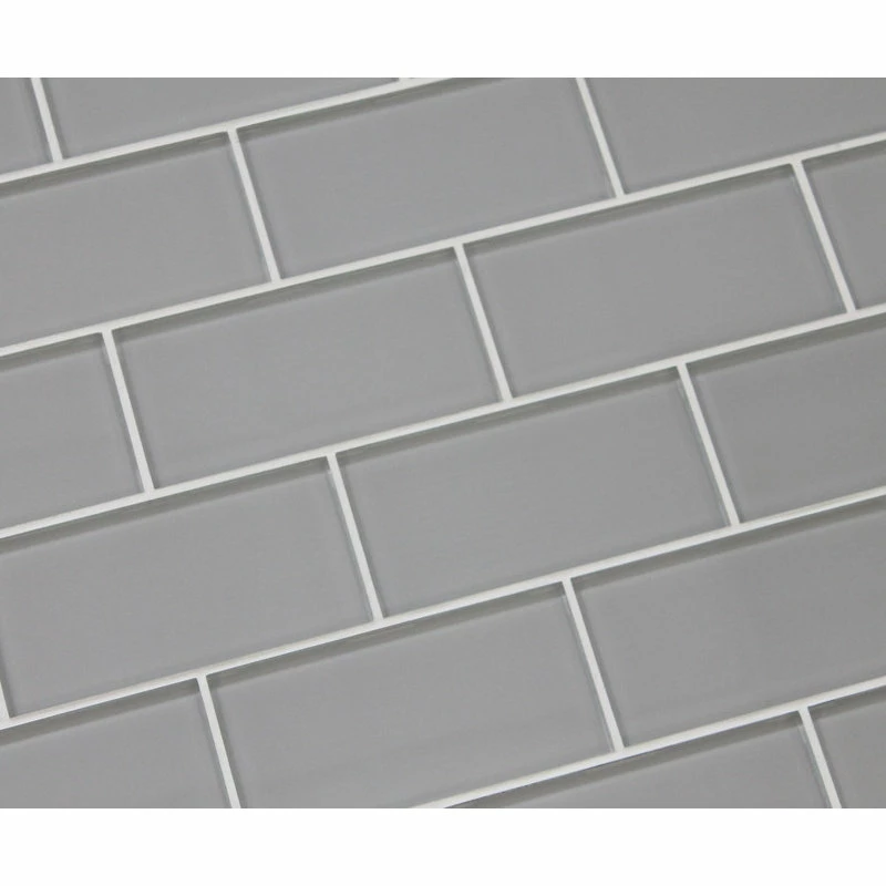 Best Pirce ๐ Rocky Point Tile Co Pearl Gray 3x6 Glass Subway Tile, 3"x6" Tiles, Set Of 8 ๐ฏ - Image 5