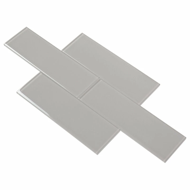 Wholesale 💯 Giorbello 4"x12" Glass Subway Collection, Light Gray 😀 - Image 2