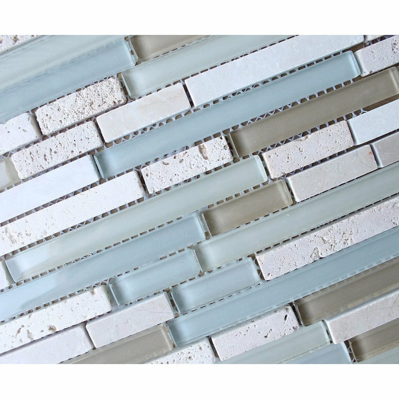 Hot Sale ๐ Anatolia Bliss Bliss Spa Stone And Glass Linear Mosaic Tile, 12"x12" Sheet ๐ฅ - Image 3