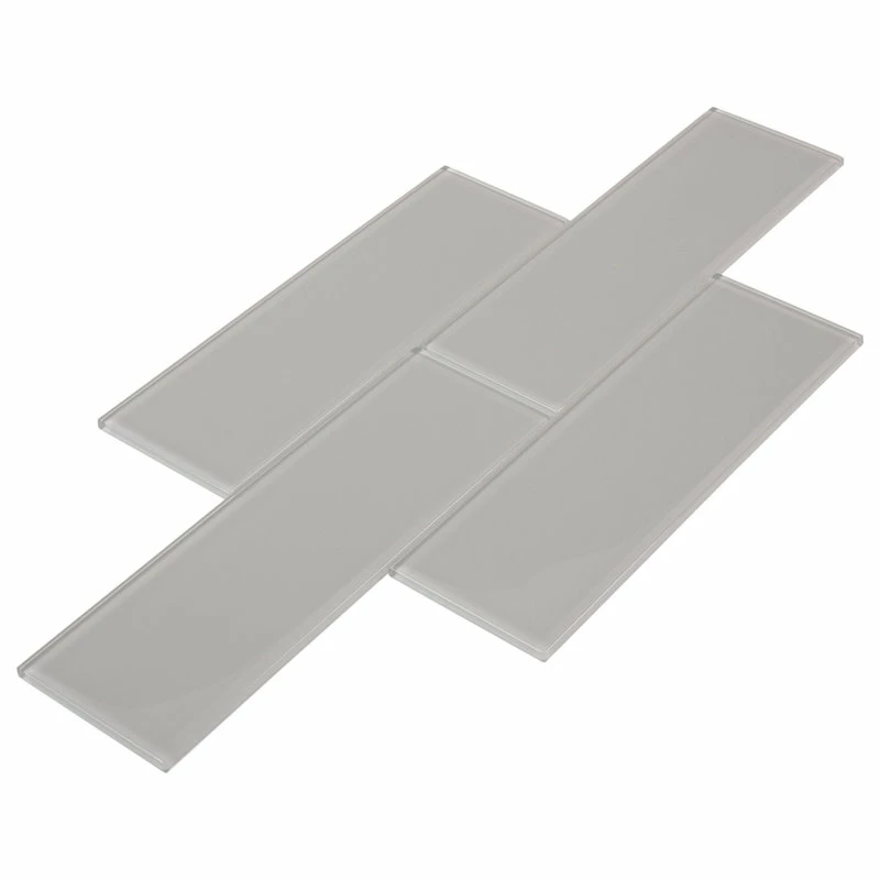 Wholesale 💯 Giorbello 4"x12" Glass Subway Collection, Light Gray 😀 - Image 4
