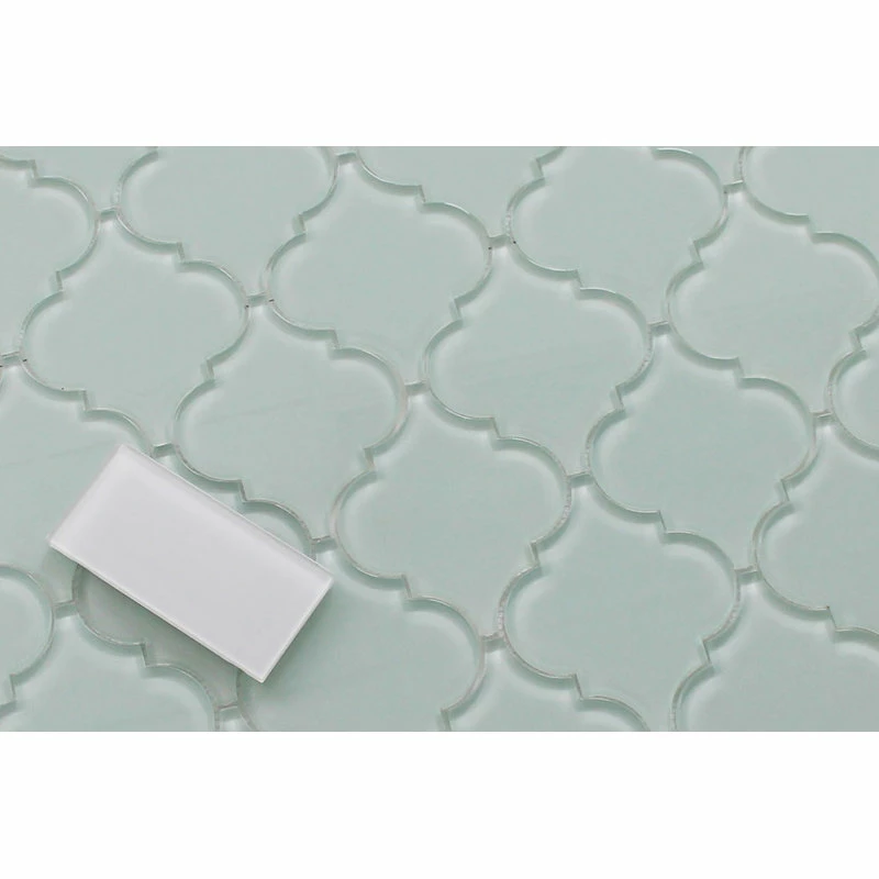 Wholesale ๐ Rocky Point Tile Co Ice Age Arabesque Glass Mosaic Tile, 12"x12" ๐คฉ