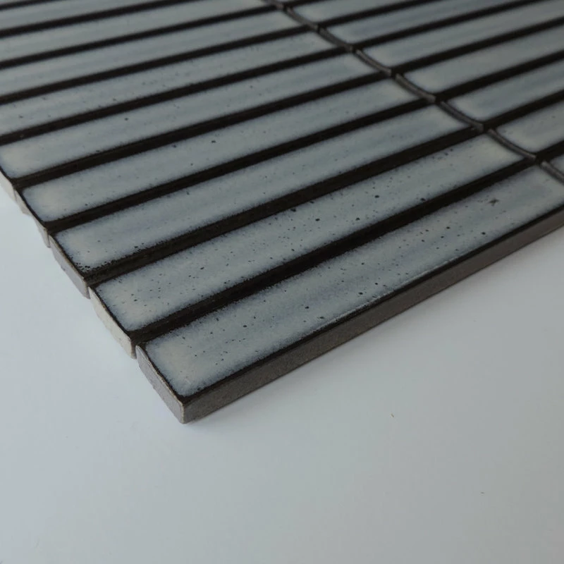 Top 10 โ The Mosaic Factory Glazed Porcelain Mosaic Tile Sheet Sevilla 6"x1" Finger Glossy Gray, Sample ๐ - Image 3