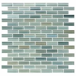 Best reviews of 🤩 Rocky Point Tile Co Reflections Hand Painted Glass Mosaic Subway Tile, 12"x12" 🛒