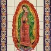 Brand new ⭐ Fine Crafts & Imports Our Lady Virgen De Guadalupe, Clay Talavera Tile Mural ✔️