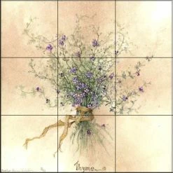 Top 10 🧨 The Tile Mural Store (USA) Tile Mural, Thyme By Carolyn Shores Wright ✨