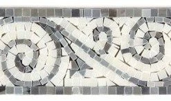 Buy 🛒 All Marble Tiles Blue Stone - White Polished Marble Art Border 4x12 😉