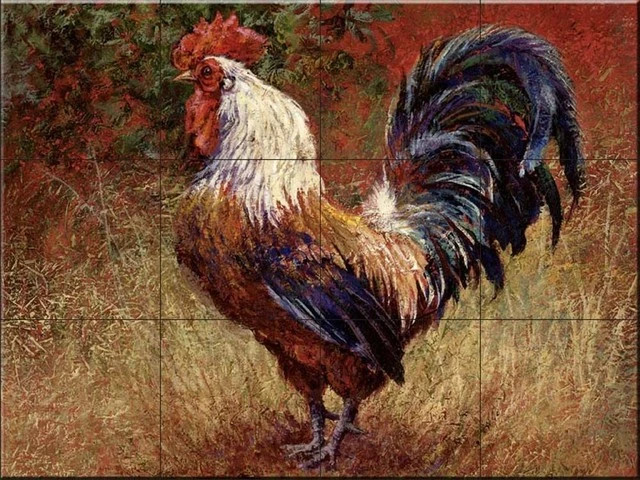 Flash Sale ๐ The Tile Mural Store (USA) Tile Mural, Iron Gate Rooster Ii By Laurie Snow Hein โค๏ธ
