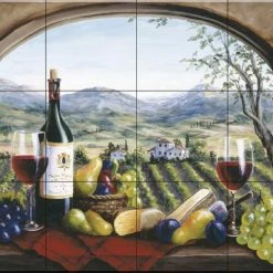 Wholesale 😉 The Tile Mural Store (USA) Tile Mural, Rich Harvest In Reds By Barbara Felisky 🔥