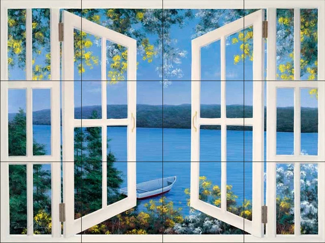 Promo ๐ The Tile Mural Store (USA) Tile Mural, Dr-Island Time With Window By Diane Romanello ๐