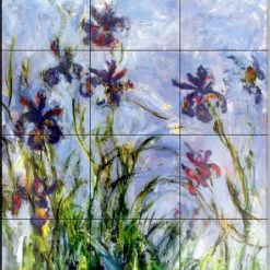 Promo 👏 The Tile Mural Store (USA) Tile Mural, Irises By Claude Monet 👏
