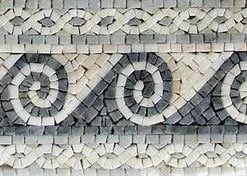 Wholesale 👏 Mozaico Waves Marble Mosaic Border, 6"x12" 😍