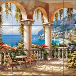 Best Sale 😀 The Tile Mural Store (USA) Tile Mural, Terrace Arch I By Sung Kim 🥰
